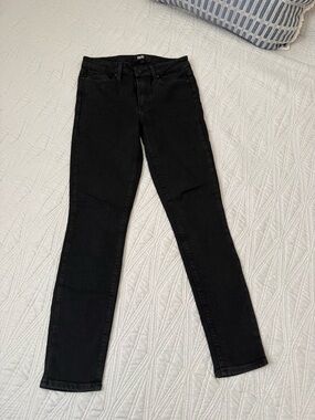 PAIGE Black Skinny Jeans - Sleek Stretch Denim